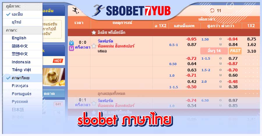 sbobet thai